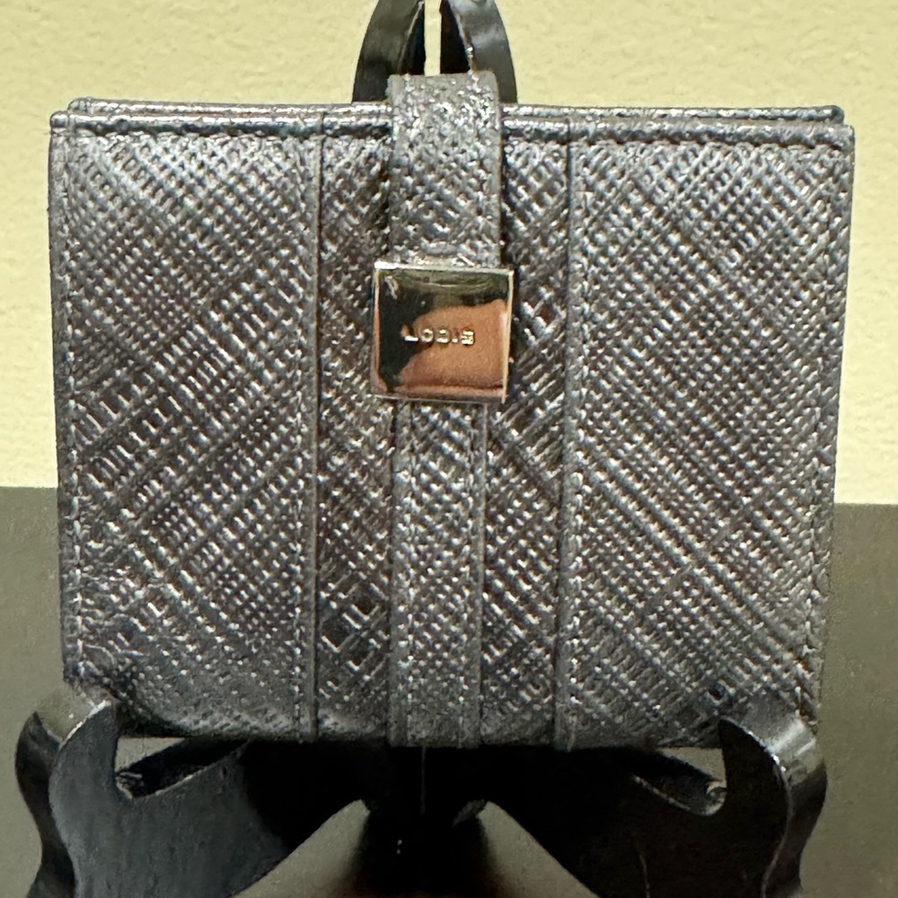 Dark Silver Lodis Bifold Leather Wallet